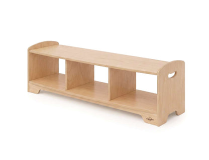 Seoras 1-Level Open Back Staggered Shelf with Castors