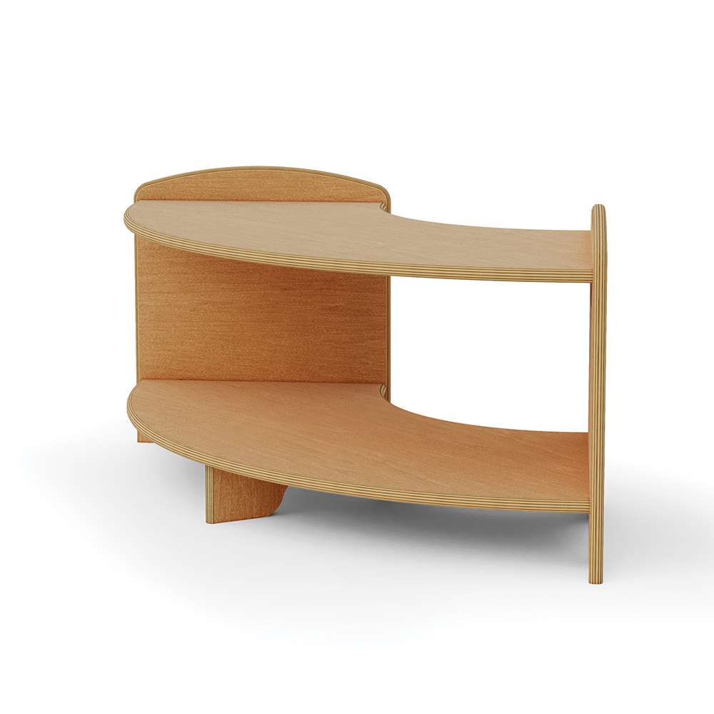 Seoras 1-Level 90 Degree Curved Corner Shelf