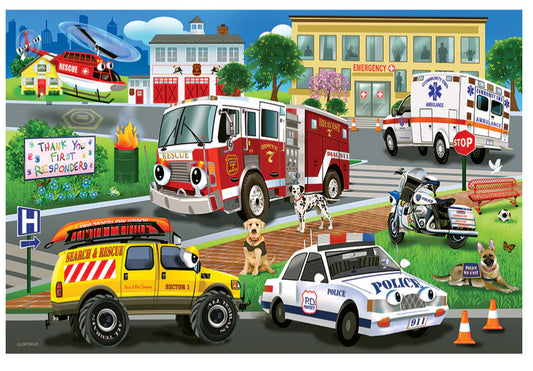 First Responders - Floor Puzzle (36 pcs)