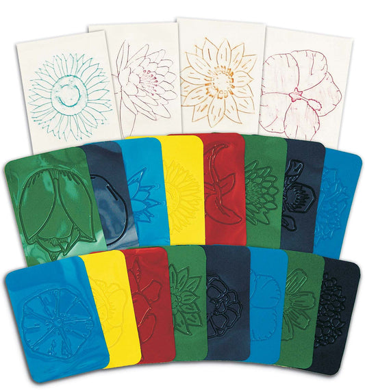 Flower Rubbing Plates