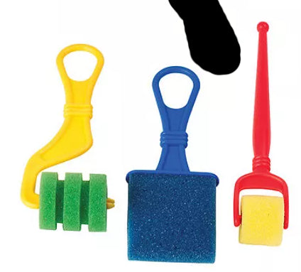 Foam Brush & Rollers (Set of 3)
