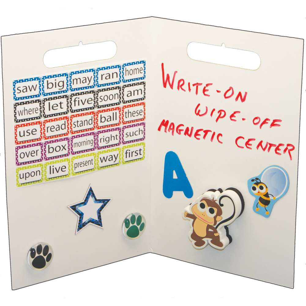 Folding Magnetic Center Board, White