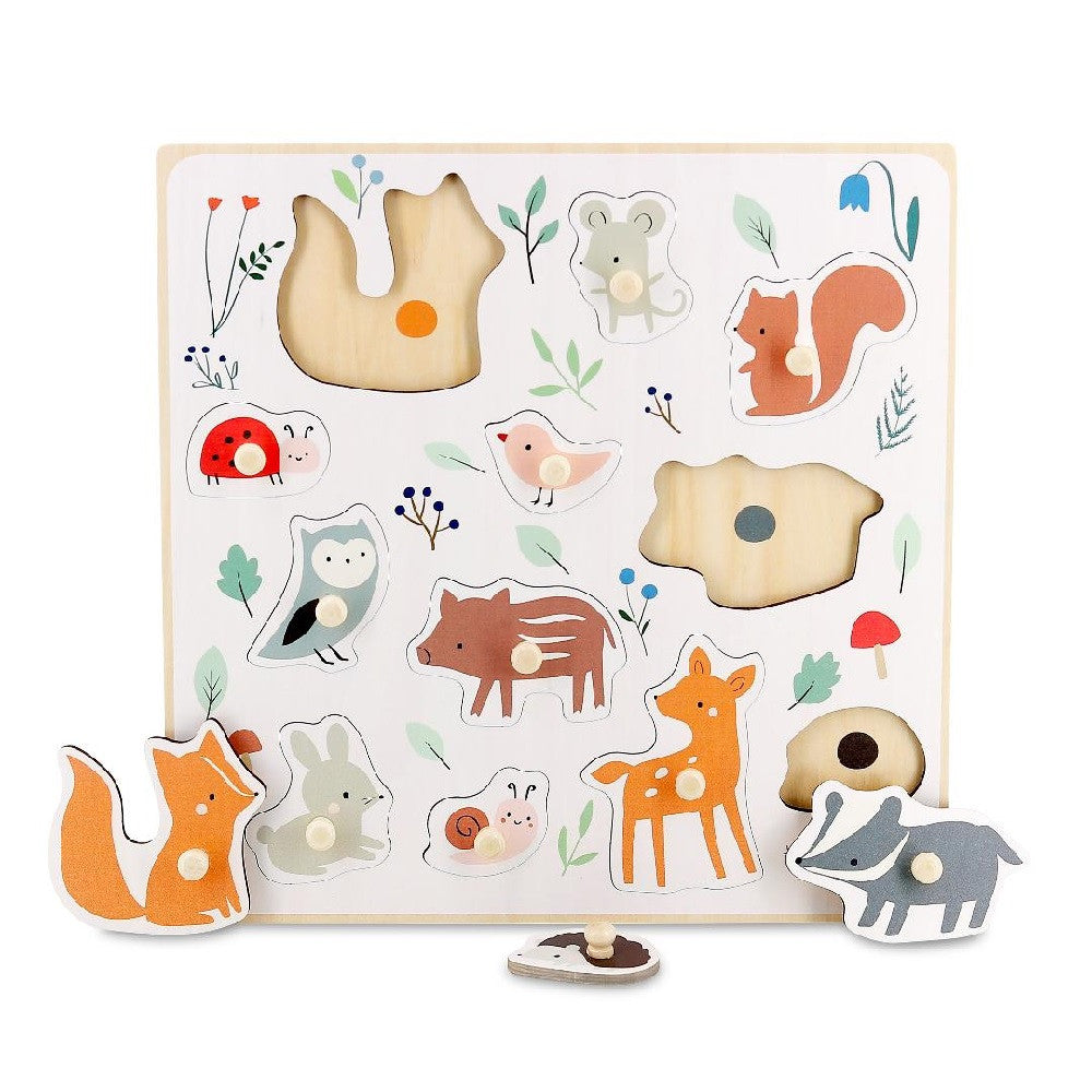 Forest Animals Peg Puzzle (12 pcs)