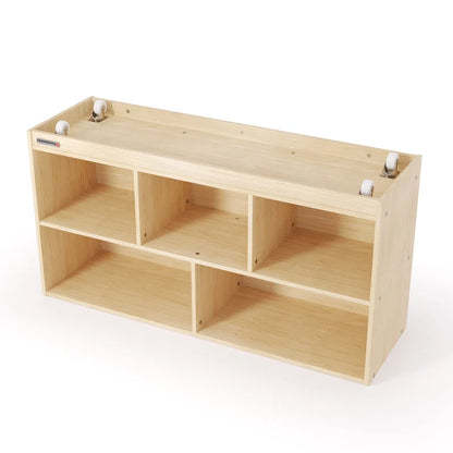5 Compartment Mobile Cubby Storage Unit