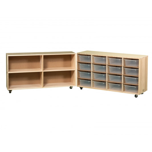 Four-Section/Tray Storage - Hinged