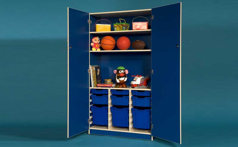 Full-Lock Door Storage with Shelves