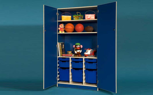 Full-Lock Door Storage with Shelves