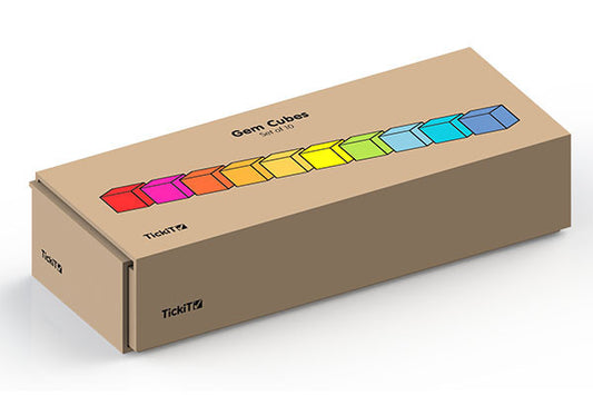 Gem Cubes Assorted Colours (Set of 10)