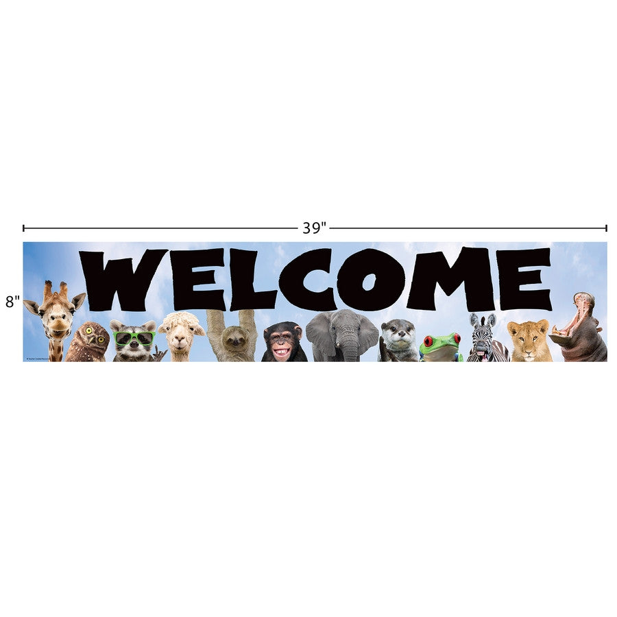 Go Wild Animals Welcome Banner