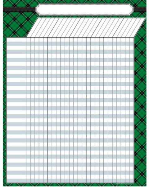 Green Plaid Incentive Chart