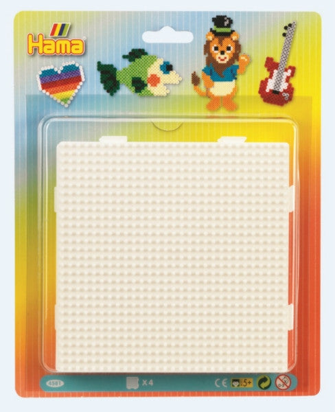 Hama Large Square Pegboard 4 Pieces