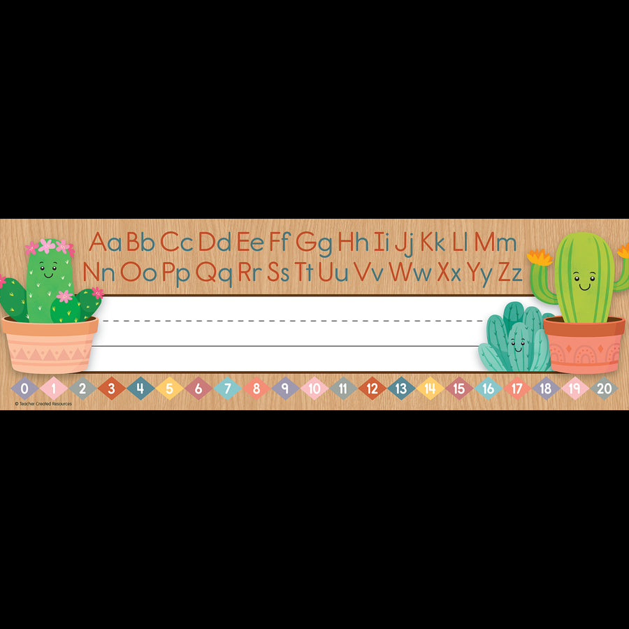 Happy Cactus Crew Flat Name Plates
