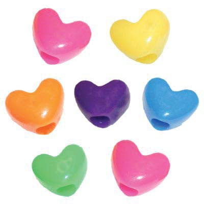 Heart-Shaped Beads (500/pk)