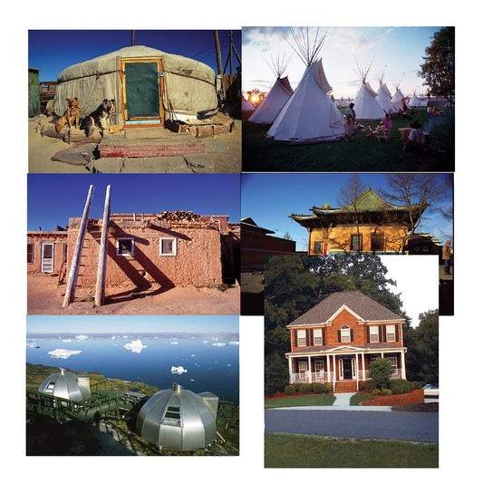 Homes Around The World Poster Set