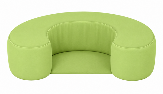 Sit Me Up with Vinyl Base - 24"L x 18"W x 6"H - Moss Green