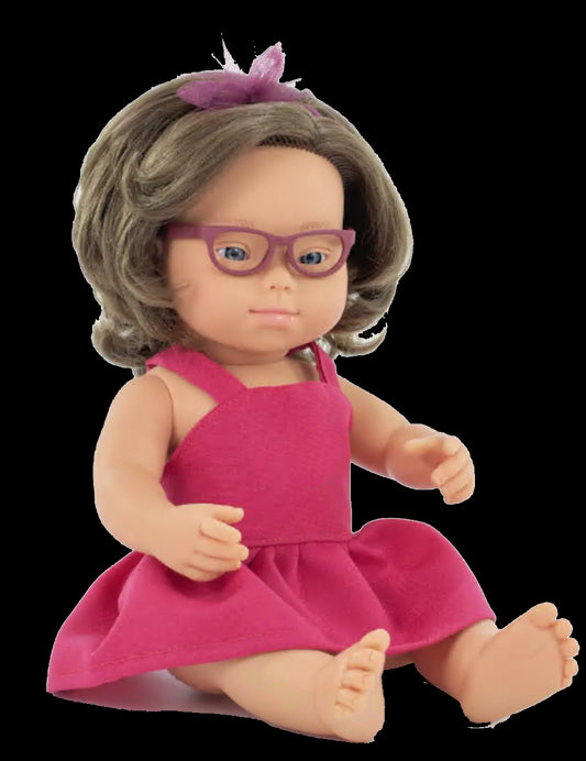 Inclusive Dolls- My Friends and Me Doll Collection - Down Syndrome Girl with Glasses