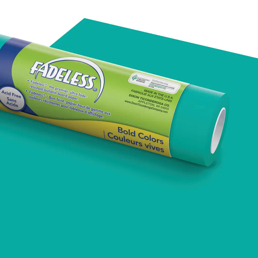 Fadeless® Bulletin Board Paper- Teal (48" x 12')