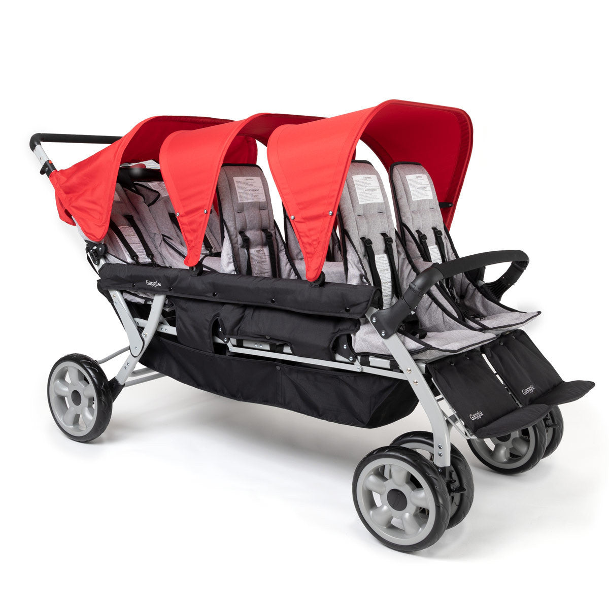 Jamboree 6-Passenger Stroller (Red/Black)