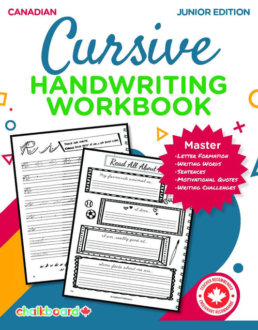 Junior Cursive Handwriting Workbook