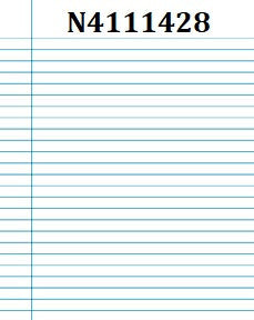 Junior Exercise Books - 7"x9" (Ruling over 7" side - with Margin, 40 pages, 25/pk)