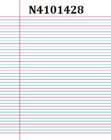 Junior Exercise Books - 7"x9" (Ruling over 7" side - with Margin, 40 pages, 25/pk)