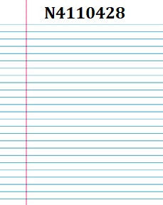 Junior Exercise Books - 7"x9" (Ruling over 7" side - with Margin, 40 pages, 25/pk)