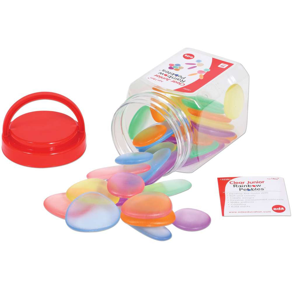 Junior Rainbow Pebbles - Clear