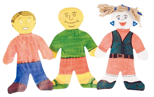 Kid Shaped Fingerpaint Paper