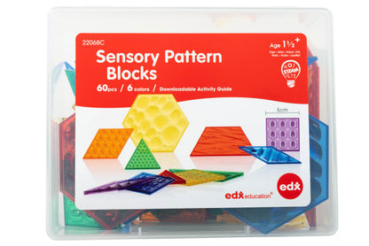 Translucent Sensory Pattern Blocks - Set Of 60