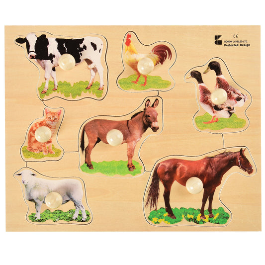 Knob Puzzle - Farm Animals