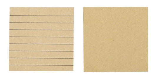 Kraft Paper Sticky Notes- 2 Pack