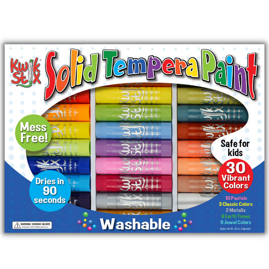 Kwik Stix Original- Solid Tempera Paint (Set of 30)