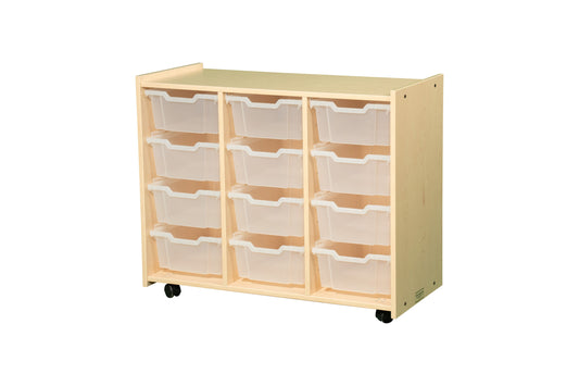 Large Interchangeable Bin Storage units with Bins (33"x18"x41.5")