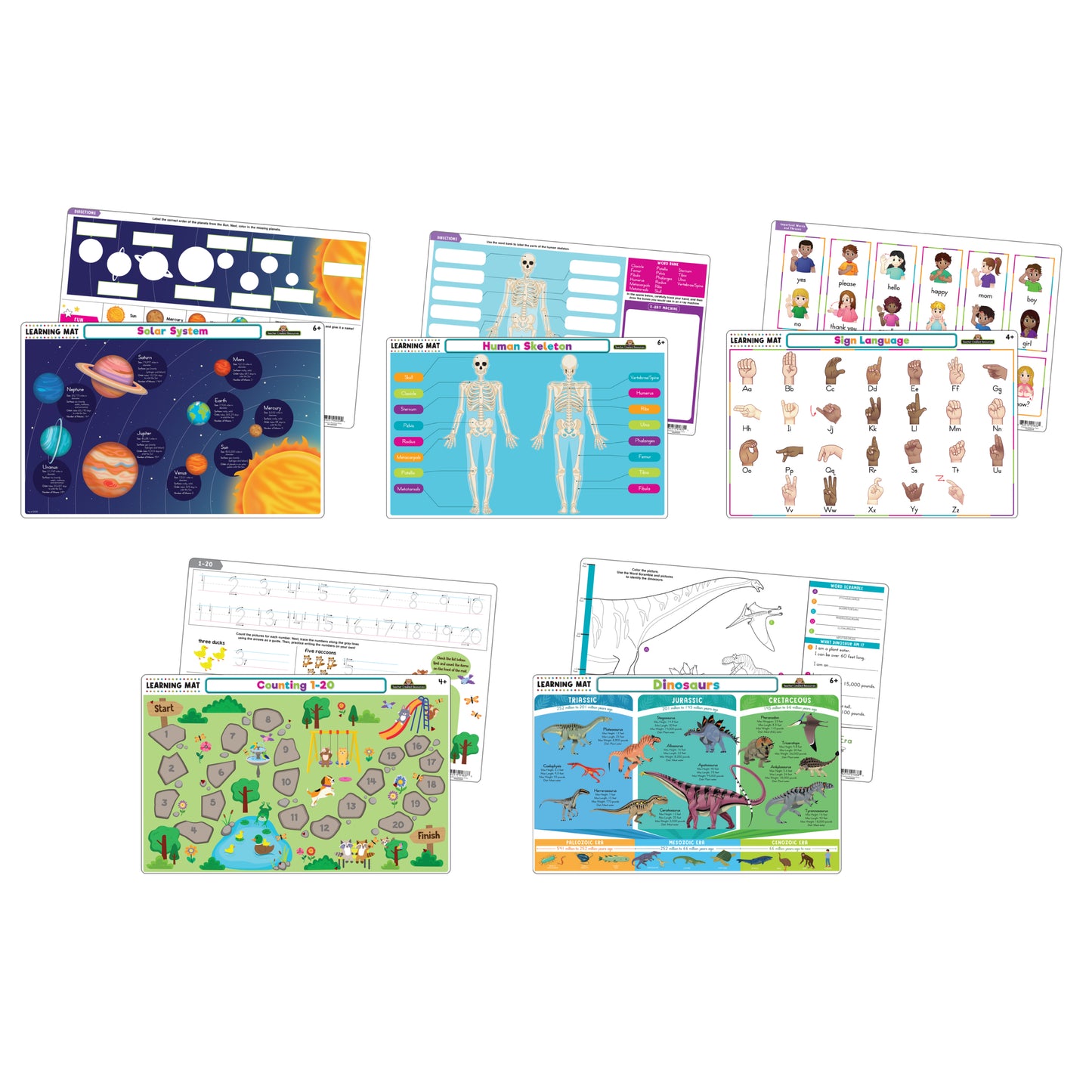 Learning Mats - Set of 5