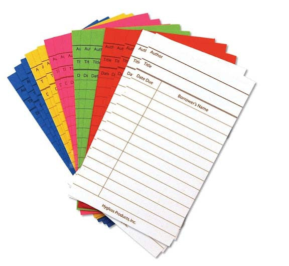 Library Cards- White (50/pk)