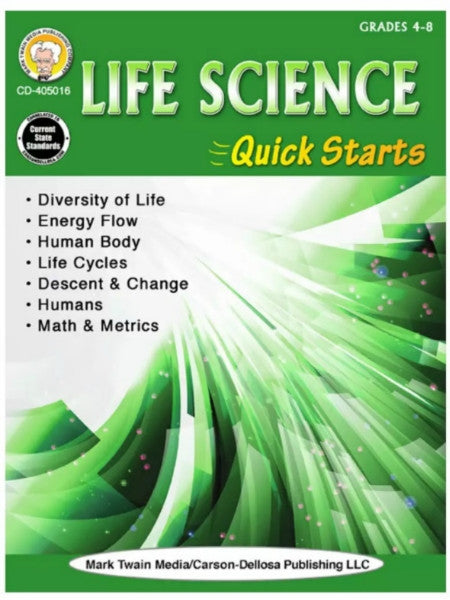 Life Science Quick Starts Grades 4-8