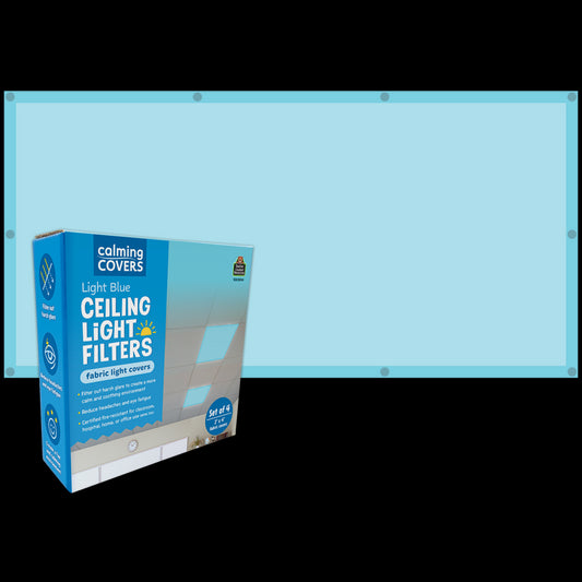 Light Blue Calming Covers Ceiling Light Filters