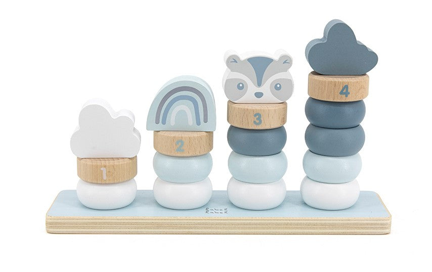 Little Stacking Rings - Blue