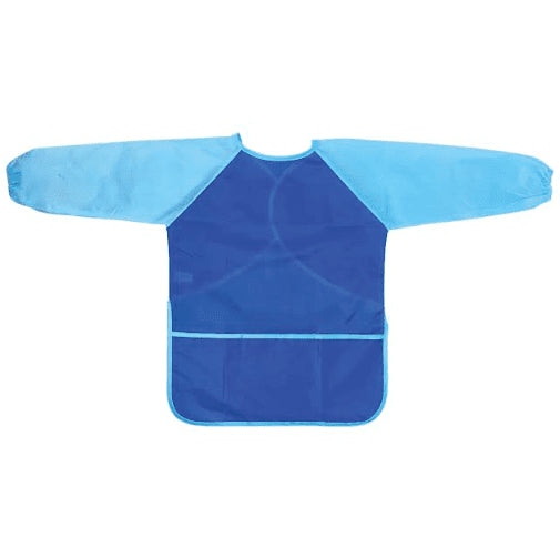 Long Sleeve Waterproof Smock- Blue (Medium)
