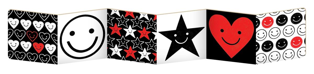 Baby Faces (A Tummy Time, High Contrast, Accordian Board Book)