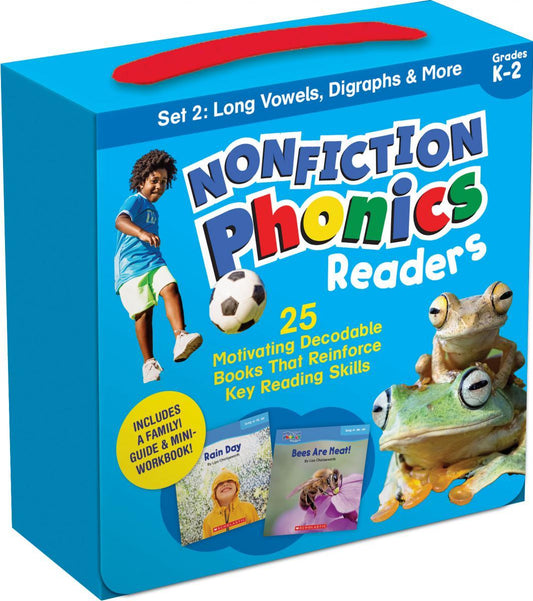 Lecteurs Phonics documentaires Set 2 : Voyelles longues, digrammes et plus
