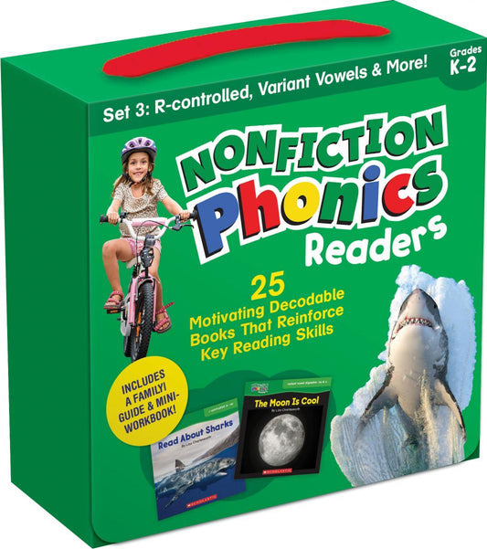 Série 3 de livres de lecture de phonétique non romanesques : voyelles contrôlées par le "r", voyelles variantes et plus