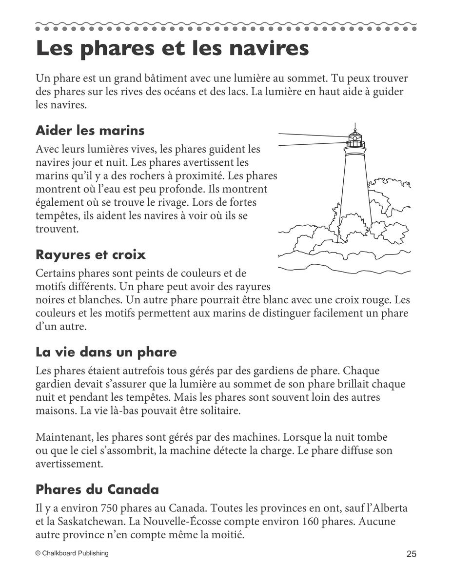 Canadian French Daily Reading Comprehension Grade 2