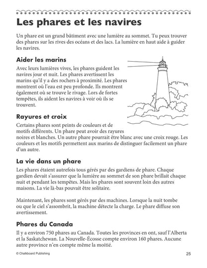 Canadian French Daily Reading Comprehension Grade 2