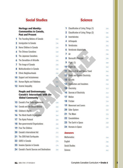Complete Canadian Curriculum: Grade 6 (Enriched Edition)