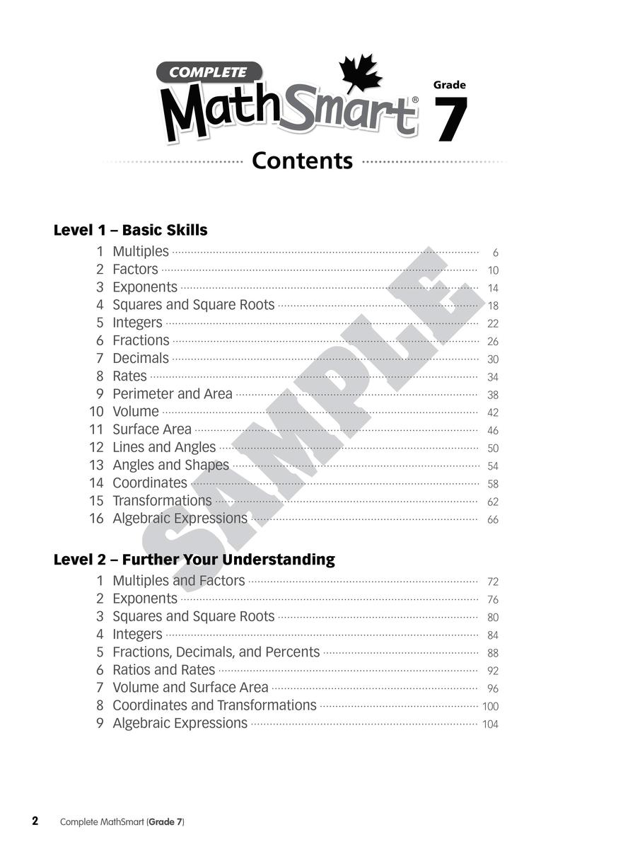 Complete MathSmart: Grade 7 (Extensive Edition)