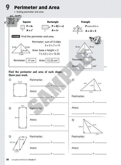 Complete MathSmart: Grade 7 (Extensive Edition)