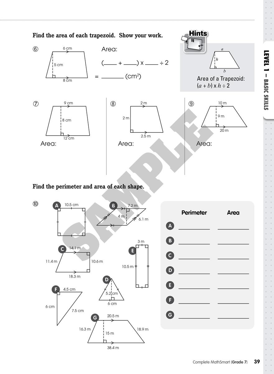 Complete MathSmart: Grade 7 (Extensive Edition)