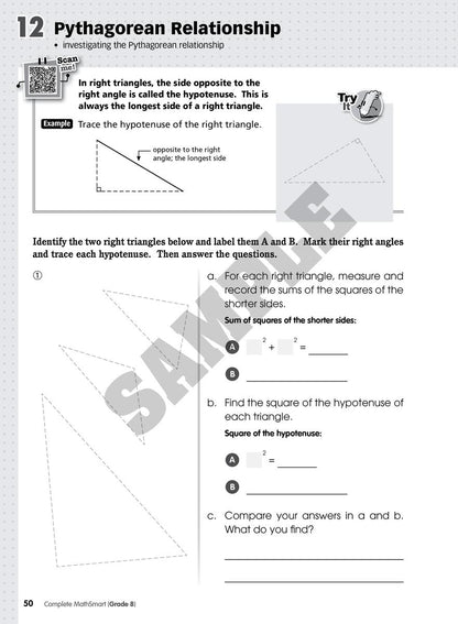 Complete MathSmart: Grade 8 (Extensive Edition)