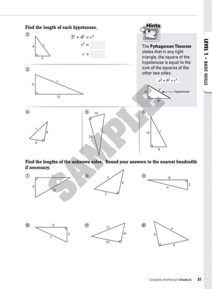 Complete MathSmart: Grade 8 (Extensive Edition)